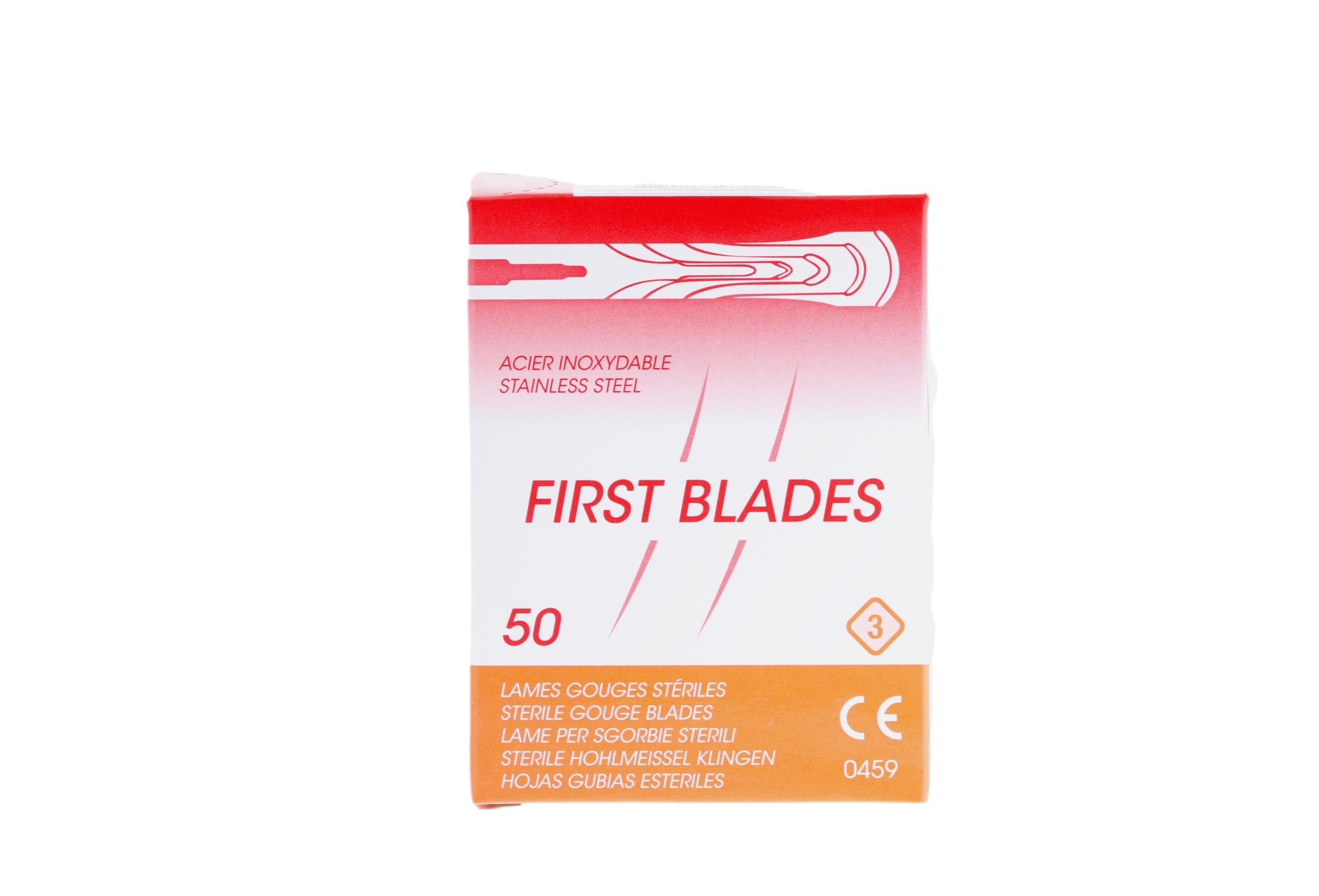 Boite de 50 lames de gouges stériles - First Blades