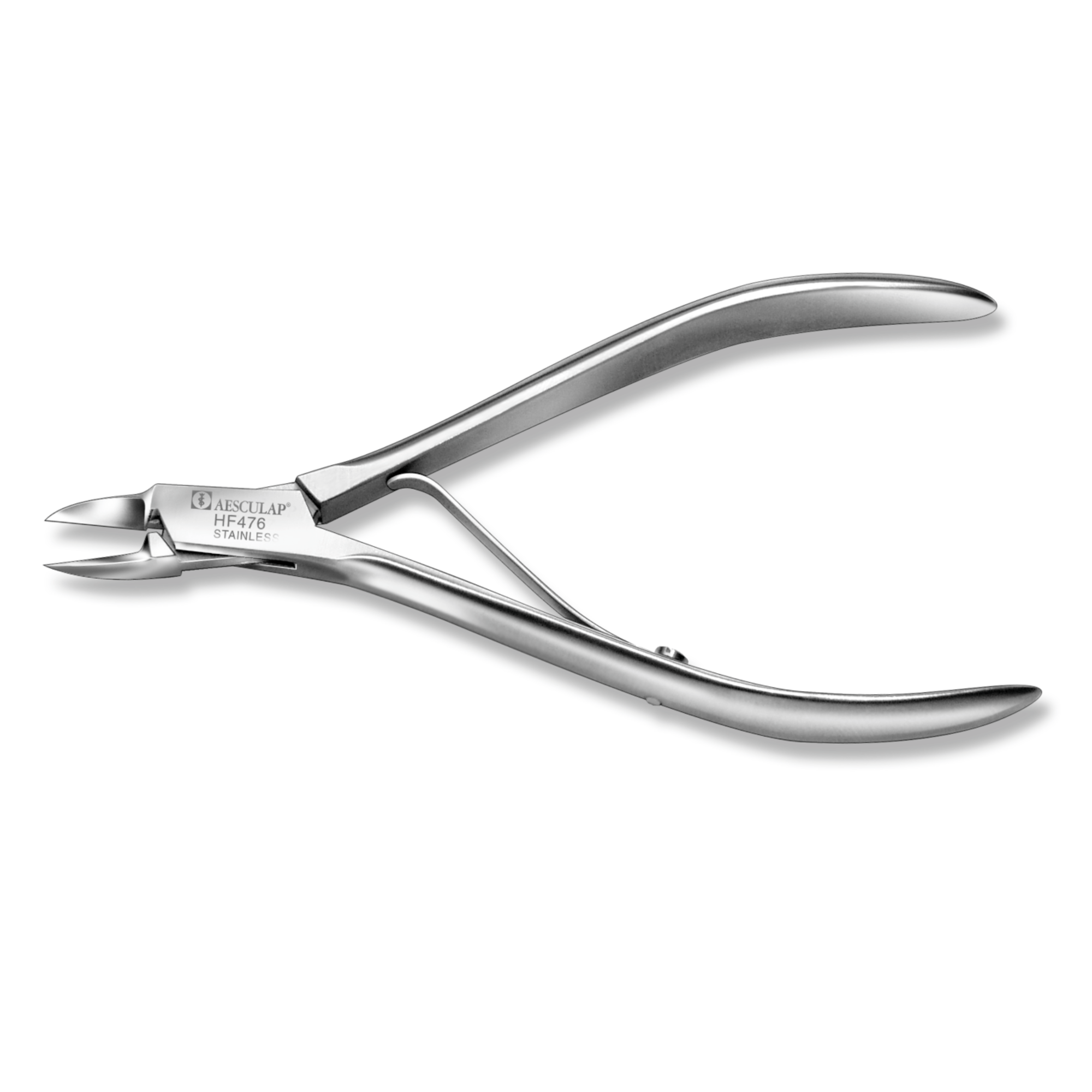 Pince à ongles - Coupe droite pointue - Mors plats - 11,5 cm - Aesculap - HF476