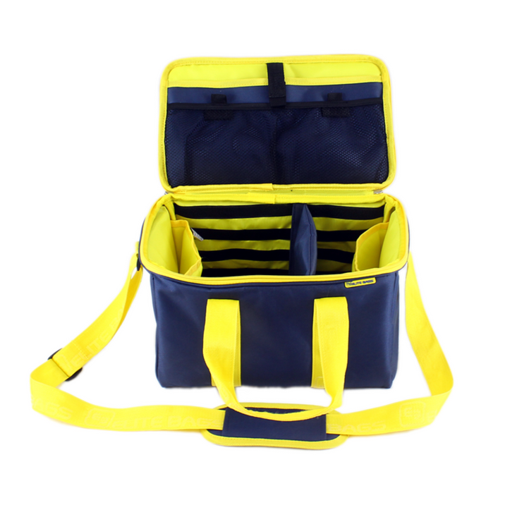 Mallette médicale MULTY - Bleu / Bandoulière Jaune - Elite bags