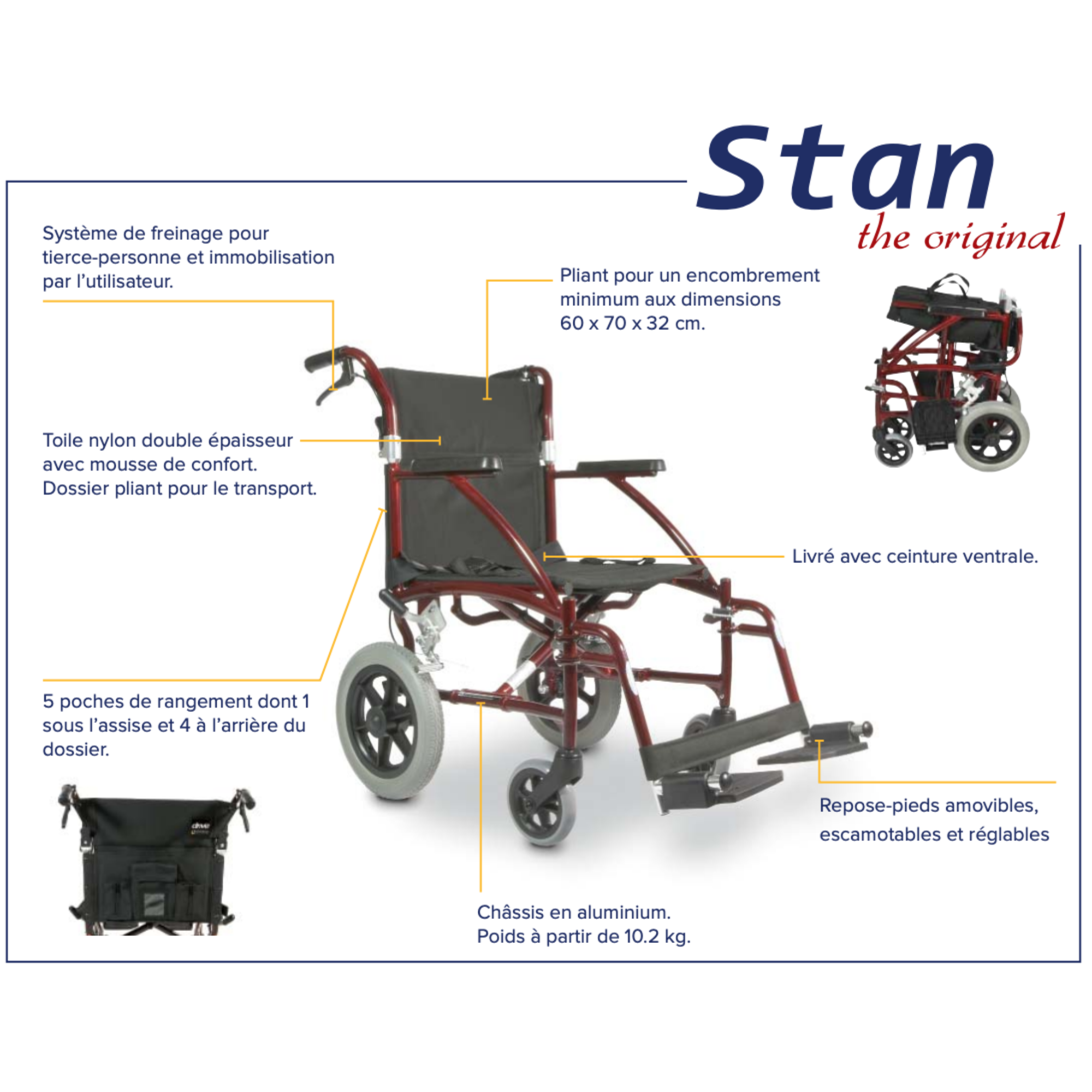 Fauteuil de transfert Stan - Drive