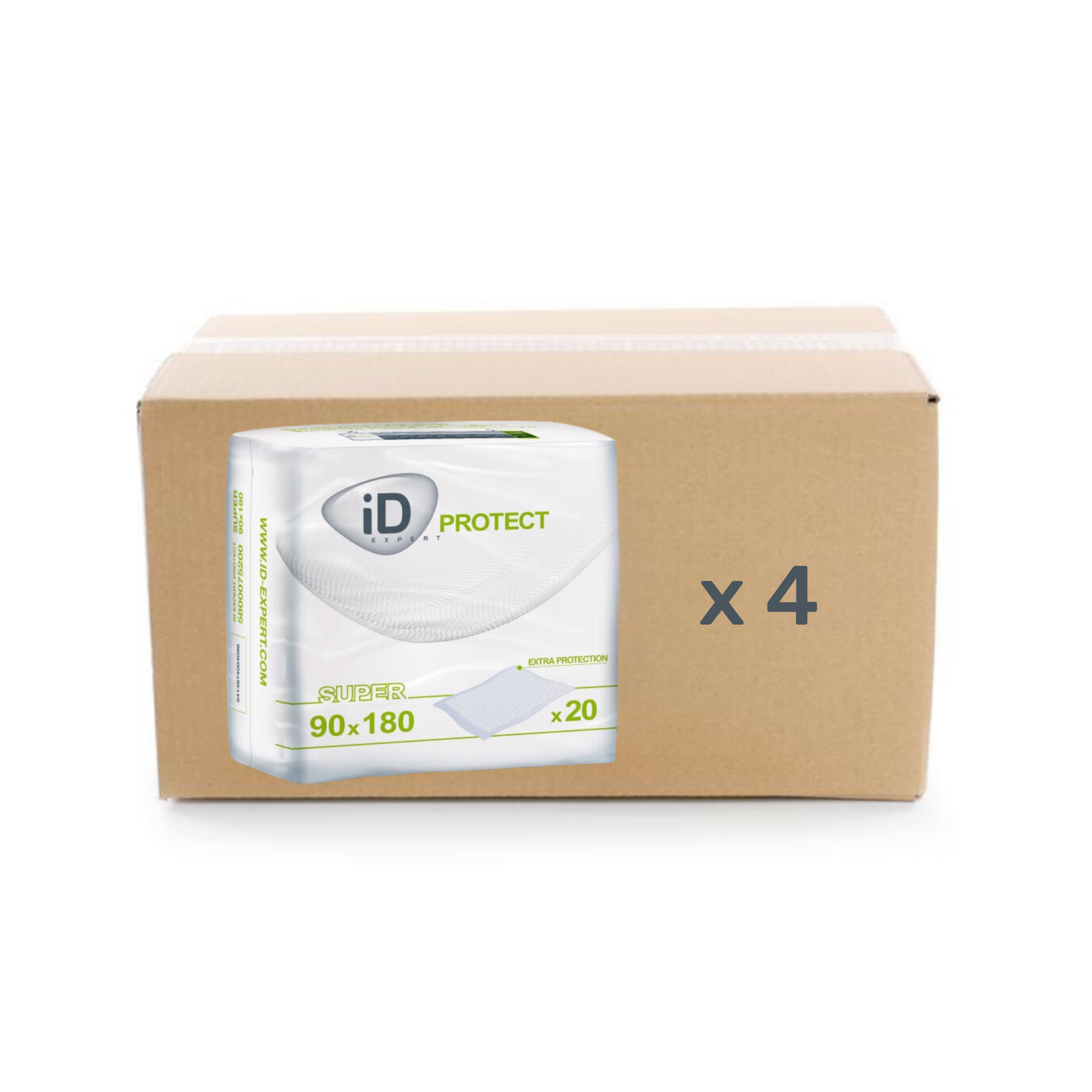 Alèse ID Expert Protect - Super - 180X90cm - carton 4x20U - ID Direct