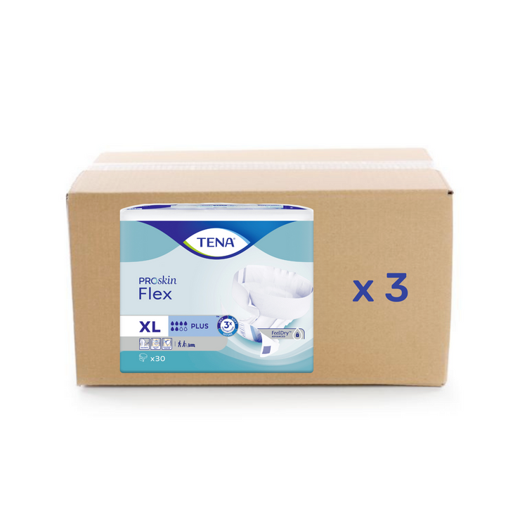 Change Tena Flex Proskin - Plus 6 gouttes - XL - carton 3x30U - Tena