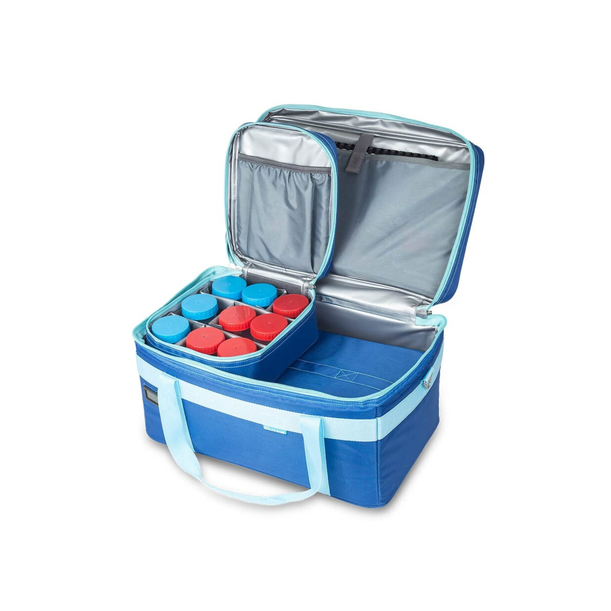 Mallette pour échantillons MINI COOL - Bleue - Elite bags - Chariot à roulettes en option