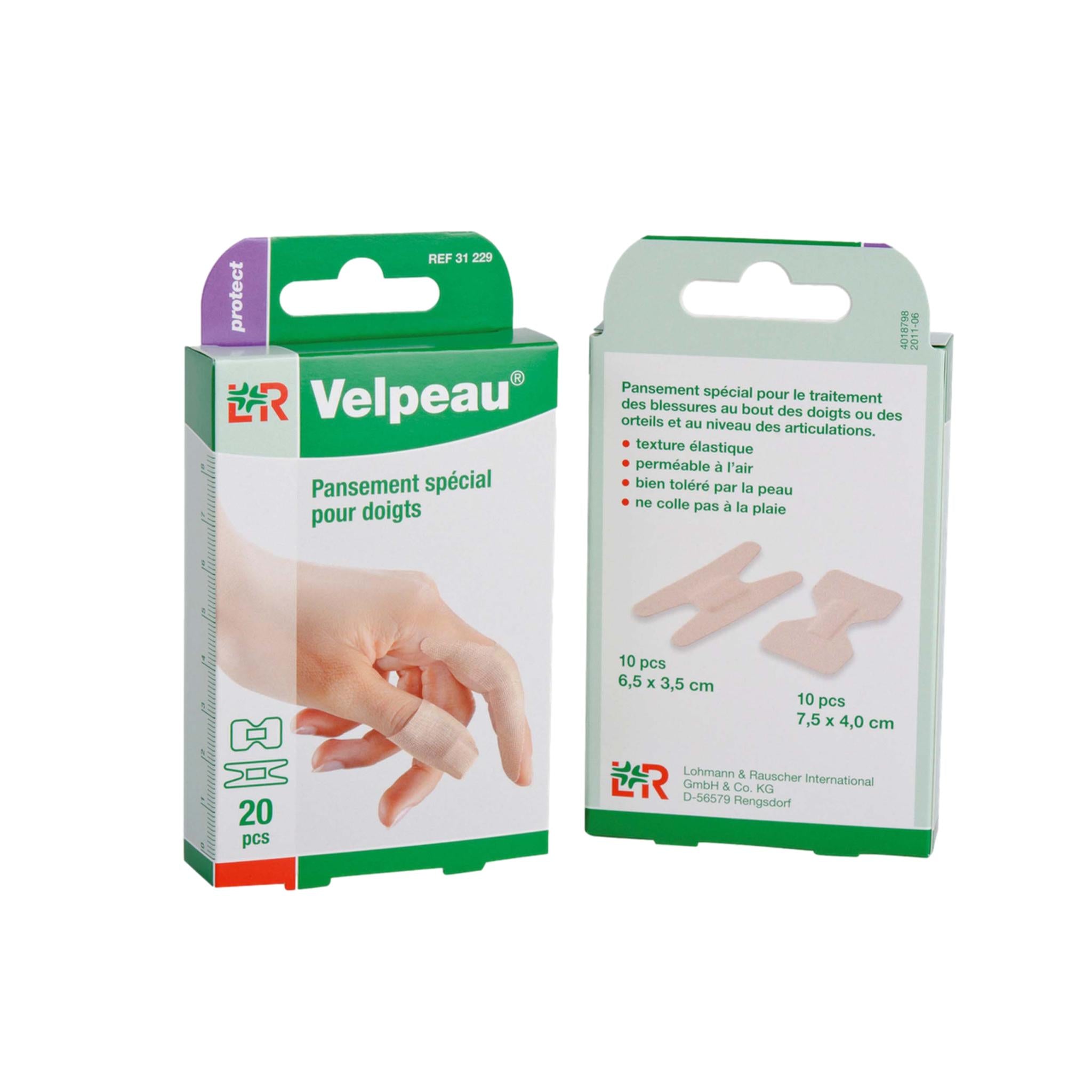 Pansements Velpeau protection doigts - Lohman Rauscher